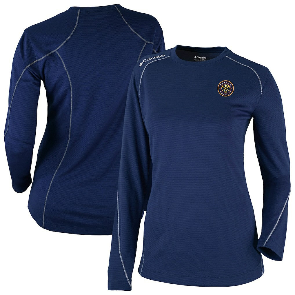 Denver Nuggets Women's Omni-Wick Shotgun Pullover Top sale - Navy for sale