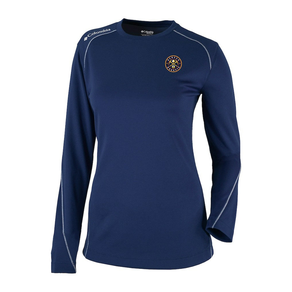 Denver Nuggets Women's Omni-Wick Shotgun Pullover Top sale - Navy for sale