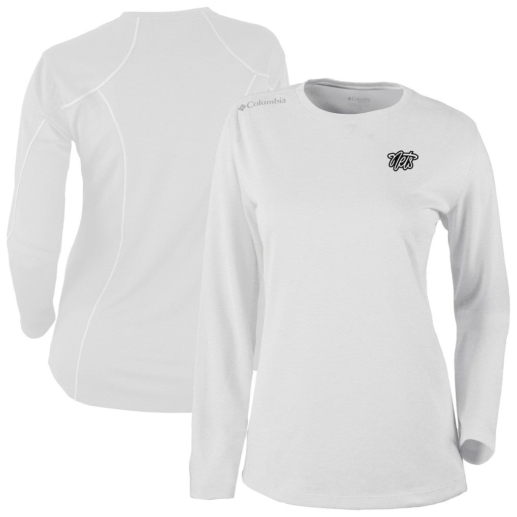 Brooklyn Nets Women's Omni-Wick Shotgun Pullover Top - White on sale