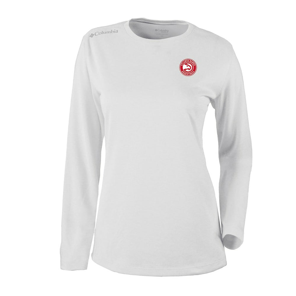 Atlanta Hawks Women's Omni-Wick Shotgun Pullover Top - White on sale