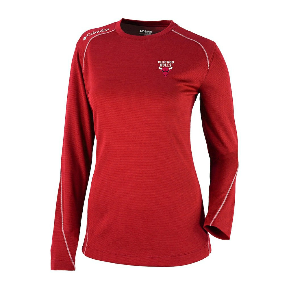 Chicago Bulls Women's Omni-Wick Shotgun Pullover Top - Red shop