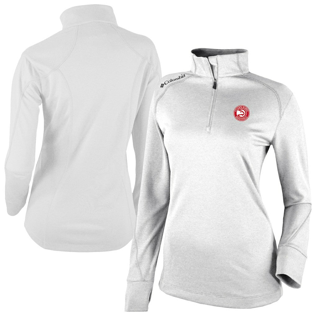 Atlanta Hawks Women's Omni-Wick Shotgun 2.0 Quarter-Zip Pullover Top - White sale