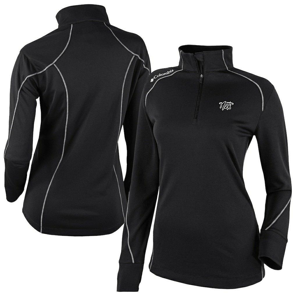 Brooklyn Nets Women's Omni-Wick Shotgun 2.0 Quarter-Zip Pullover Top - Black sale