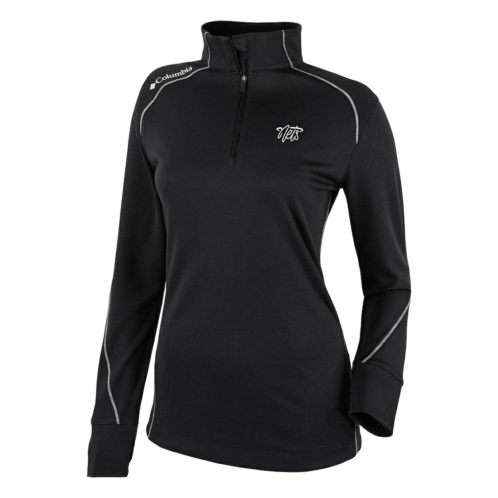 Brooklyn Nets Women's Omni-Wick Shotgun 2.0 Quarter-Zip Pullover Top - Black sale