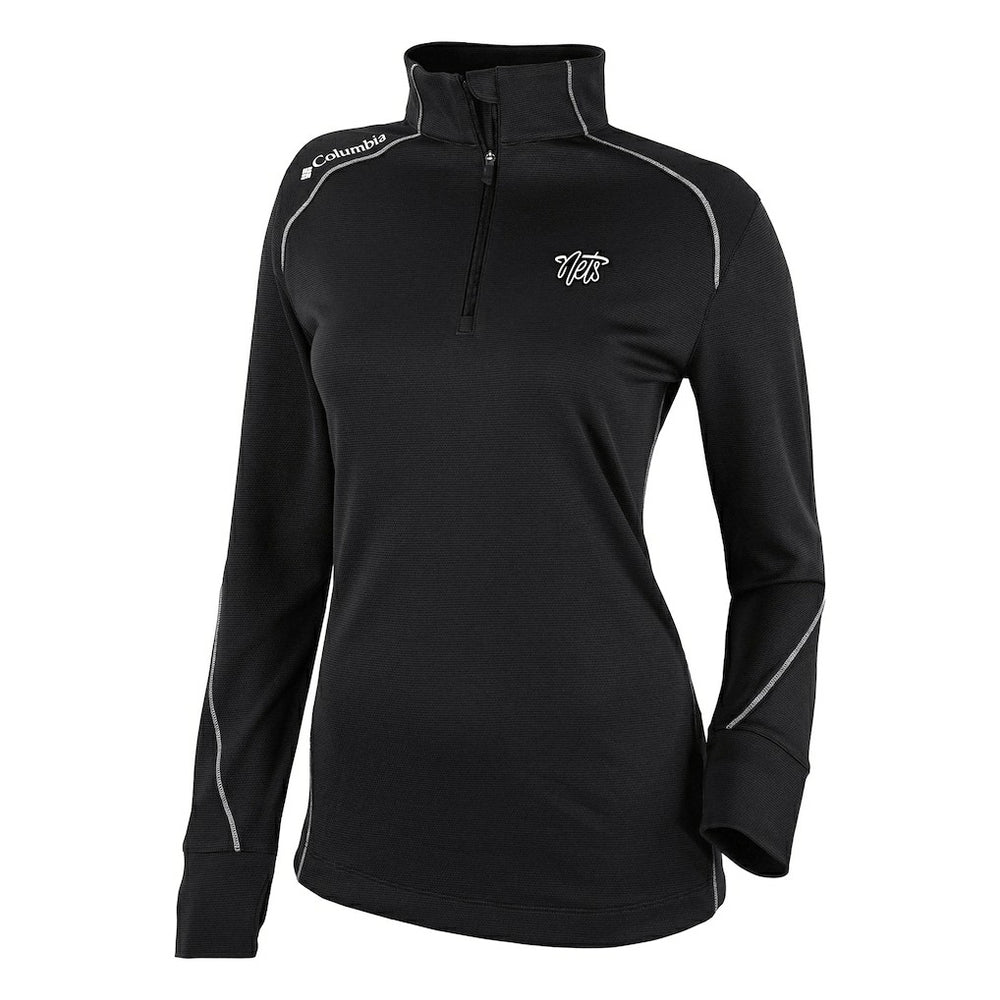 Brooklyn Nets Women's Omni-Wick Shotgun 2.0 Quarter-Zip Pullover Top - Black sale
