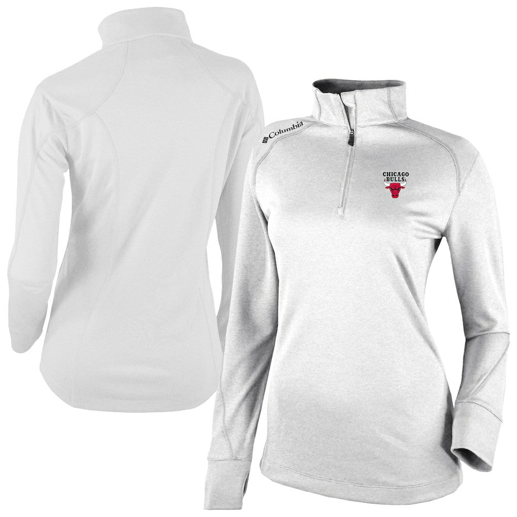 Chicago Bulls Women's Omni-Wick Shotgun 2.0 Quarter-Zip Pullover Top - White online
