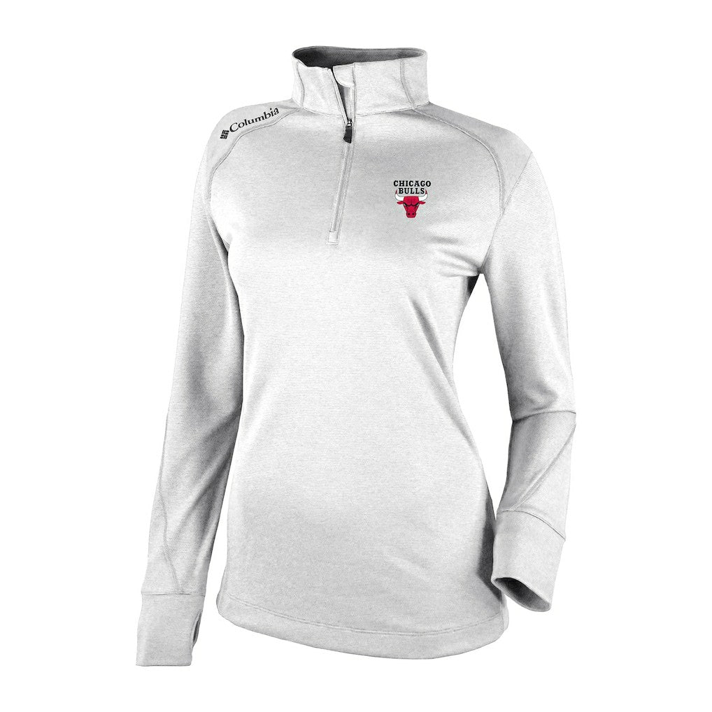 Chicago Bulls Women's Omni-Wick Shotgun 2.0 Quarter-Zip Pullover Top - White online