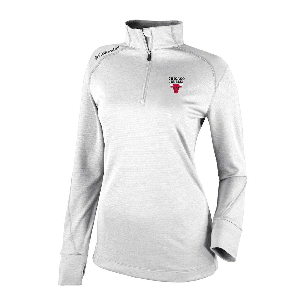 Chicago Bulls Women's Omni-Wick Shotgun 2.0 Quarter-Zip Pullover Top - White online