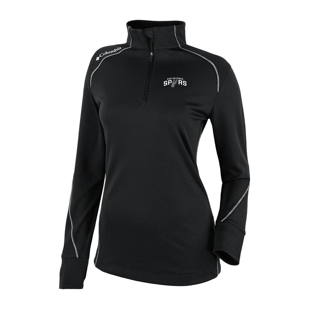San Antonio Spurs Women's Omni-Wick Shotgun 2.0 Quarter-Zip Pullover Top - Black cheap