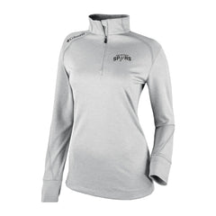 San Antonio Spurs Women's Omni-Wick Shotgun 2.0 Quarter-Zip Pullover Top - Heather Gray outlet