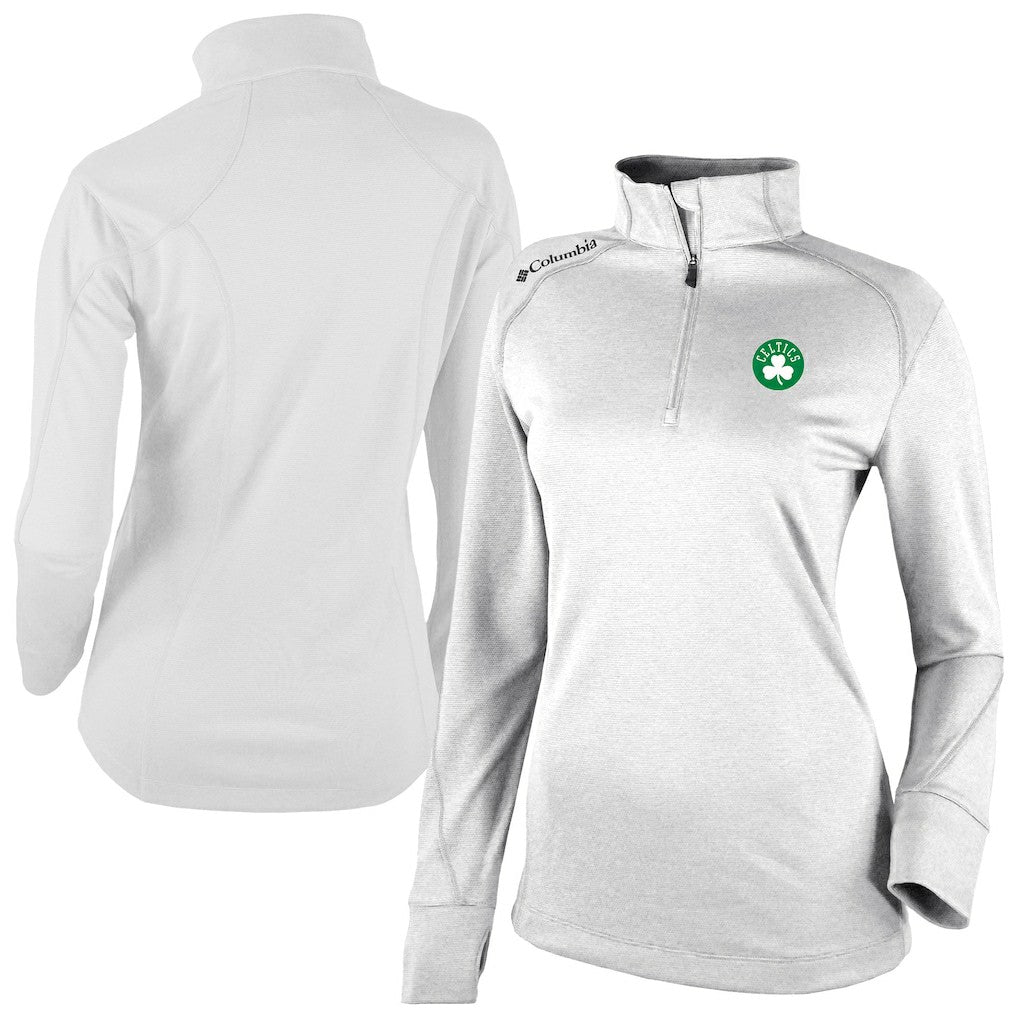 Boston Celtics Women's Omni-Wick Shotgun 2.0 Quarter-Zip Pullover Top - White cheap