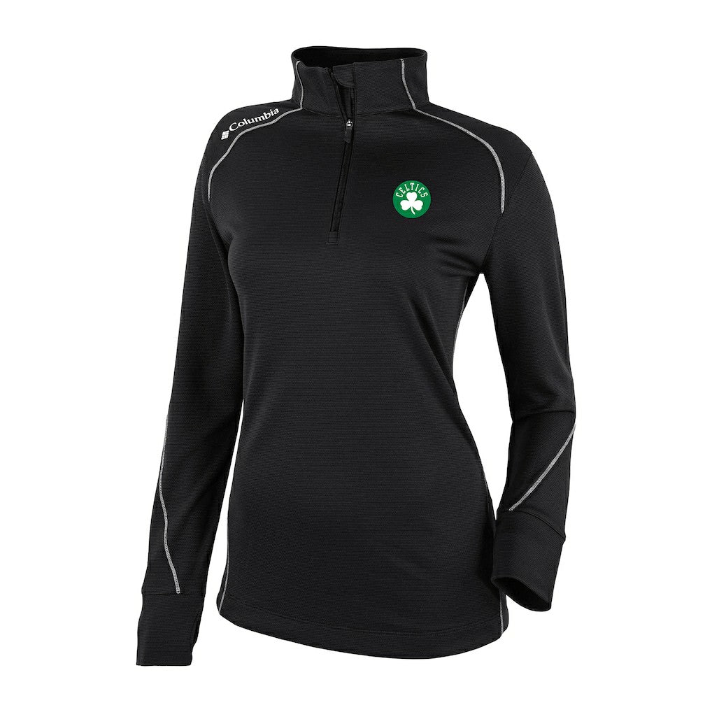 Boston Celtics Women's Omni-Wick Shotgun 2.0 Quarter-Zip Pullover Top - Black cheap