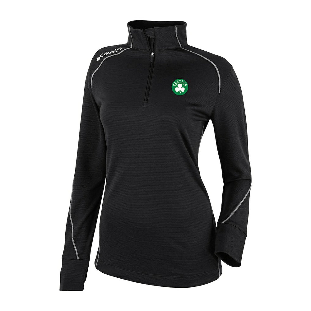Boston Celtics Women's Omni-Wick Shotgun 2.0 Quarter-Zip Pullover Top - Black cheap