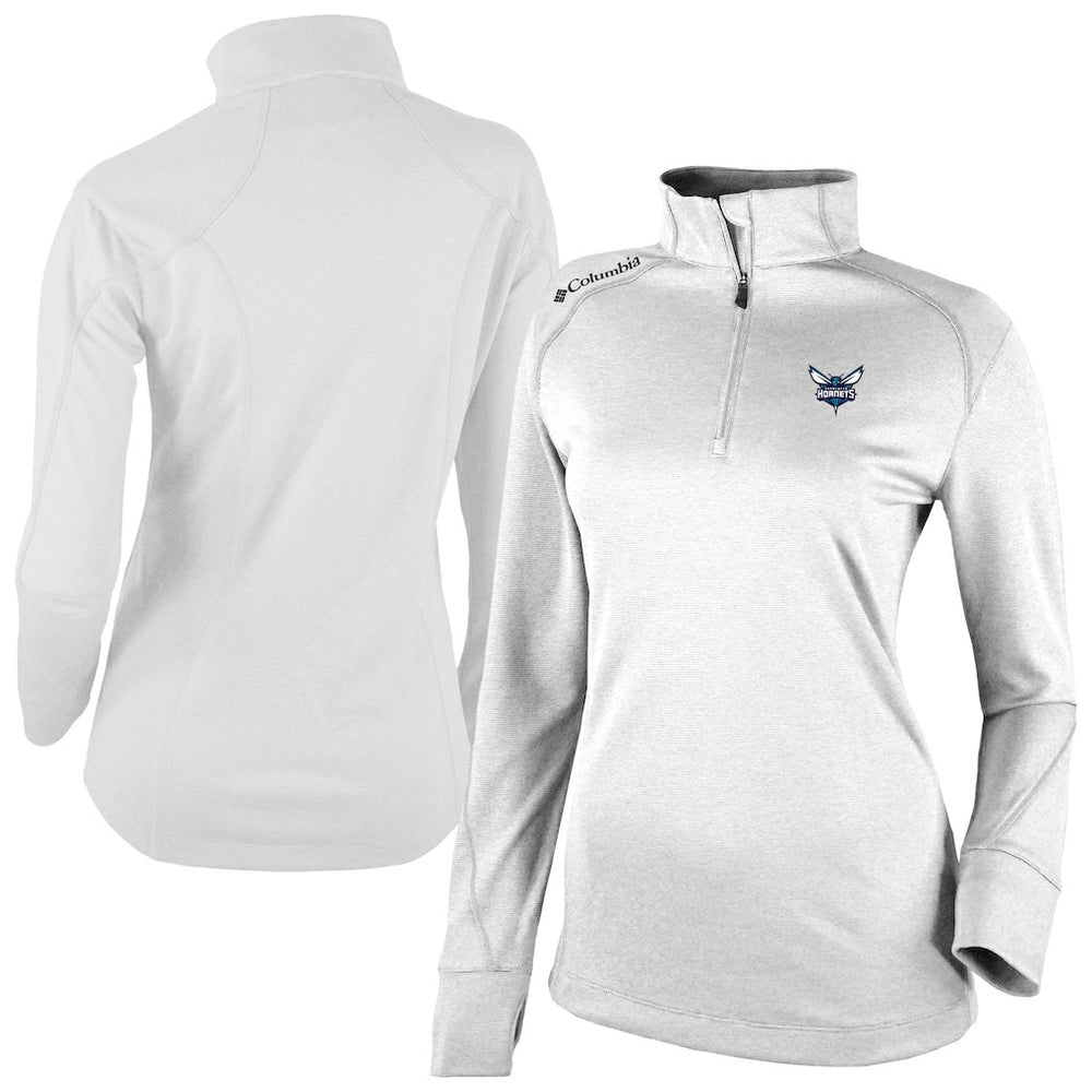 Charlotte Hornets Women's Omni-Wick Shotgun 2.0 Quarter-Zip Pullover Top - White shop