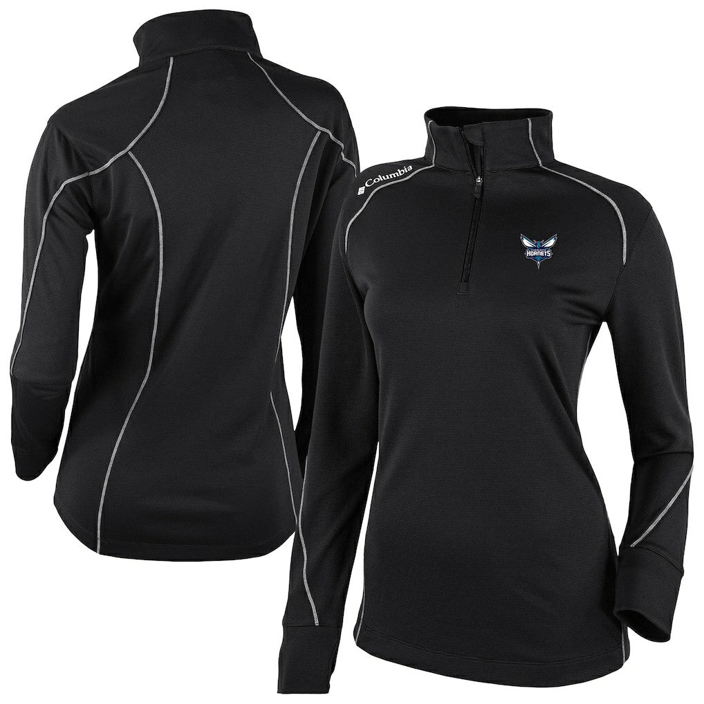 Charlotte Hornets Women's Omni-Wick Shotgun 2.0 Quarter-Zip Pullover Top - Black discount