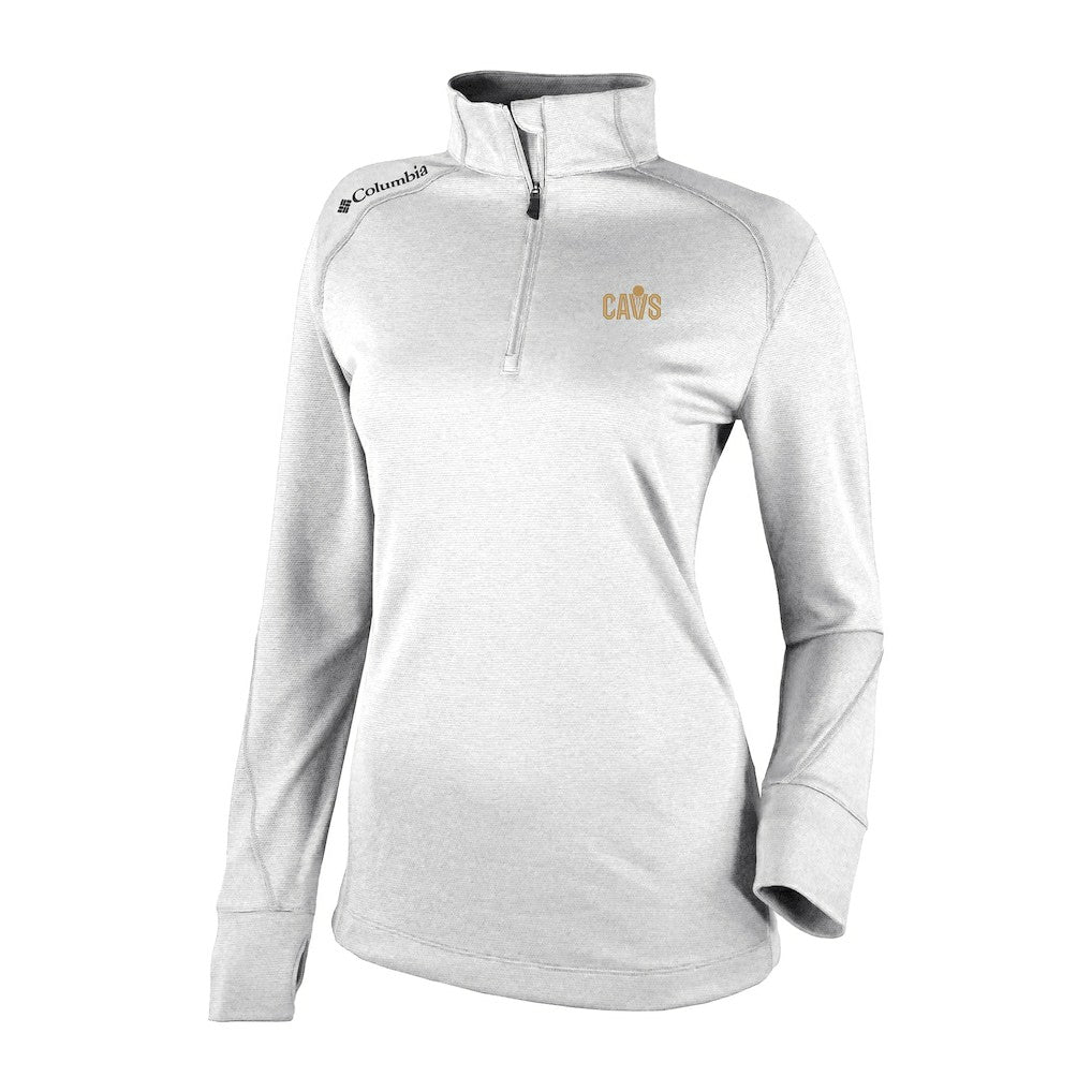 Cleveland Cavaliers Women's Omni-Wick Shotgun 2.0 Quarter-Zip Pullover Top sale - White on sale