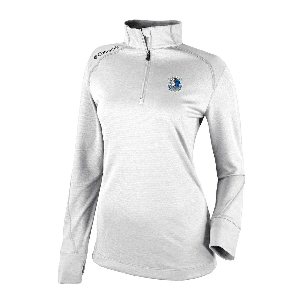 Dallas Mavericks Women's Omni-Wick Shotgun 2.0 Quarter-Zip Pullover Top sale - White on sale