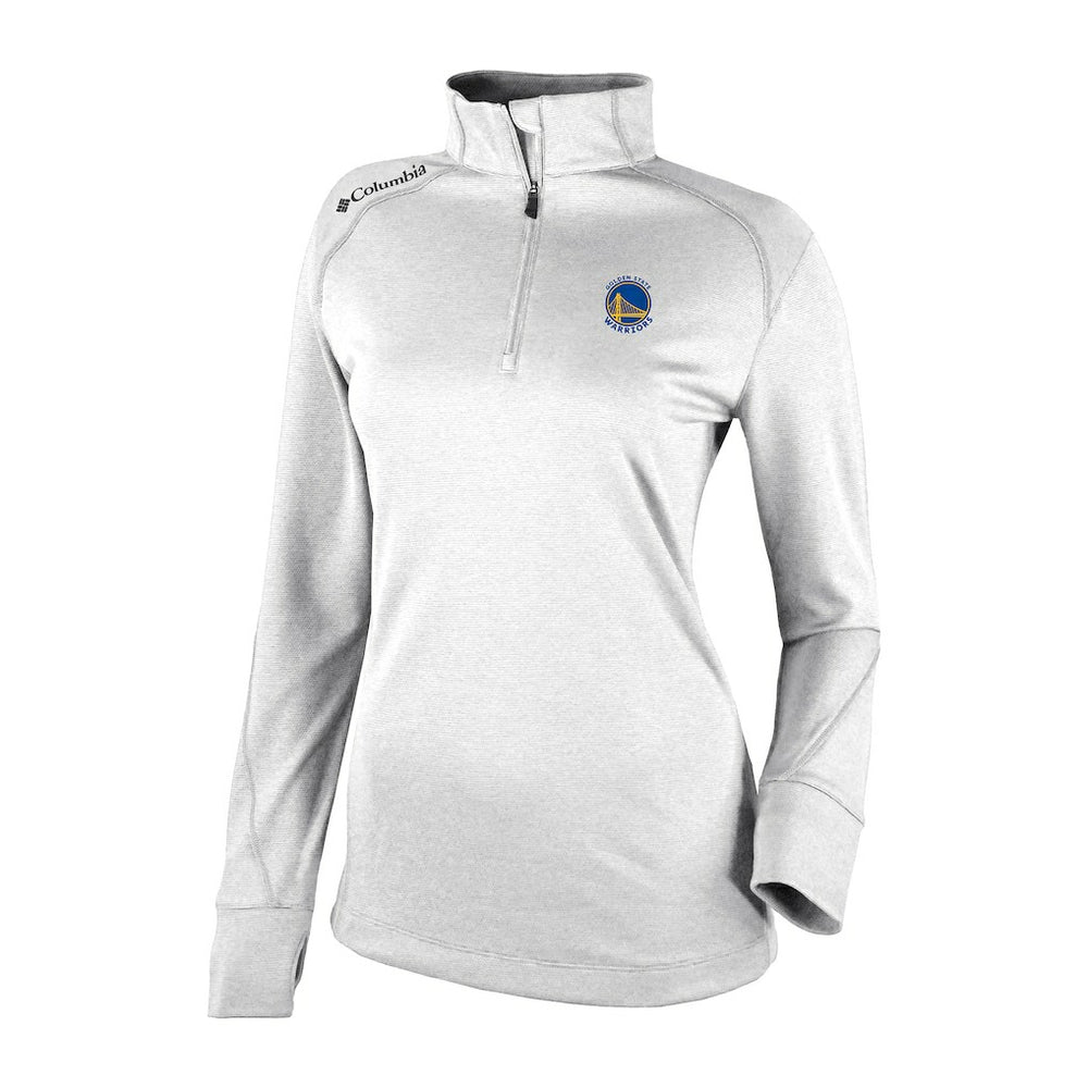 Golden State Warriors Women's Omni-Wick Shotgun 2.0 Quarter-Zip Pullover Top sale - White online