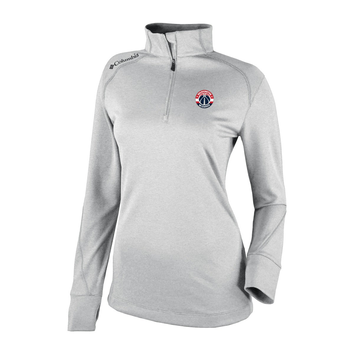 Washington Wizards Women's Omni-Wick Shotgun 2.0 Quarter-Zip Pullover Top - Heather Gray discount