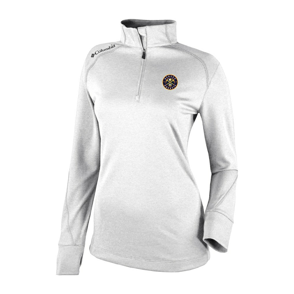 Denver Nuggets Women's Omni-Wick Shotgun 2.0 Quarter-Zip Pullover Top sale - White sale
