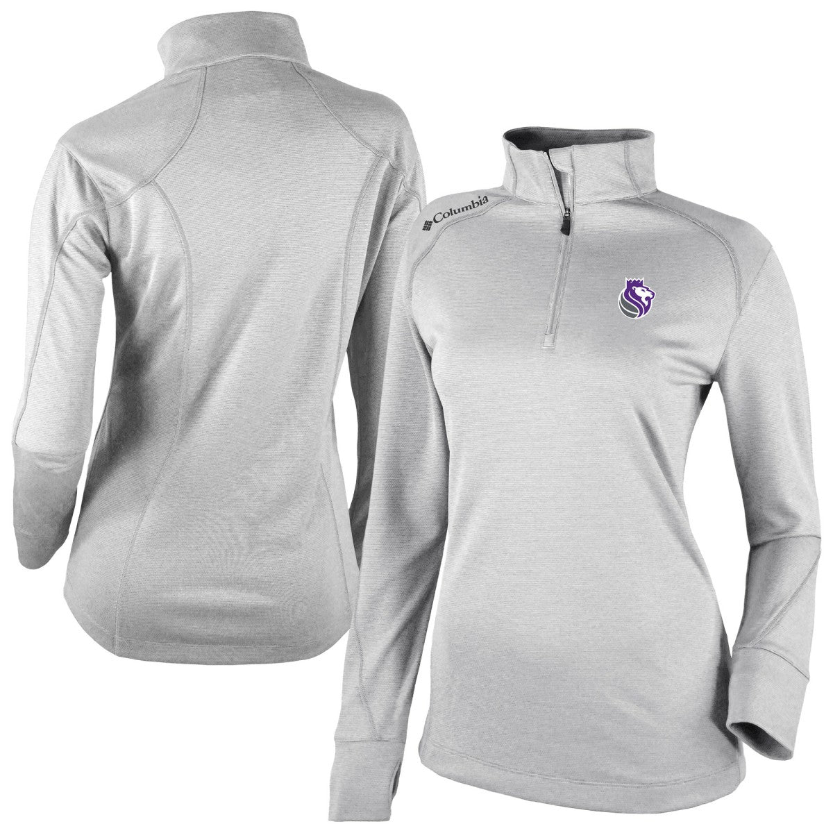Sacramento Kings Women's Omni-Wick Shotgun 2.0 Quarter-Zip Pullover Top - Heather Gray online