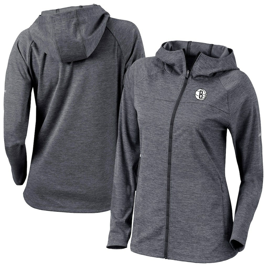 Brooklyn Nets Women's Omni-Wick Half Shot Full-Zip Hooded Jacket - Black discount