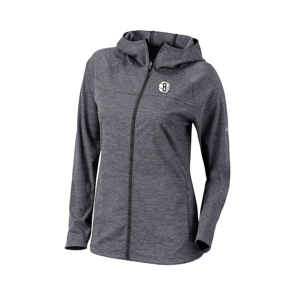 Brooklyn Nets Women's Omni-Wick Half Shot Full-Zip Hooded Jacket - Black discount