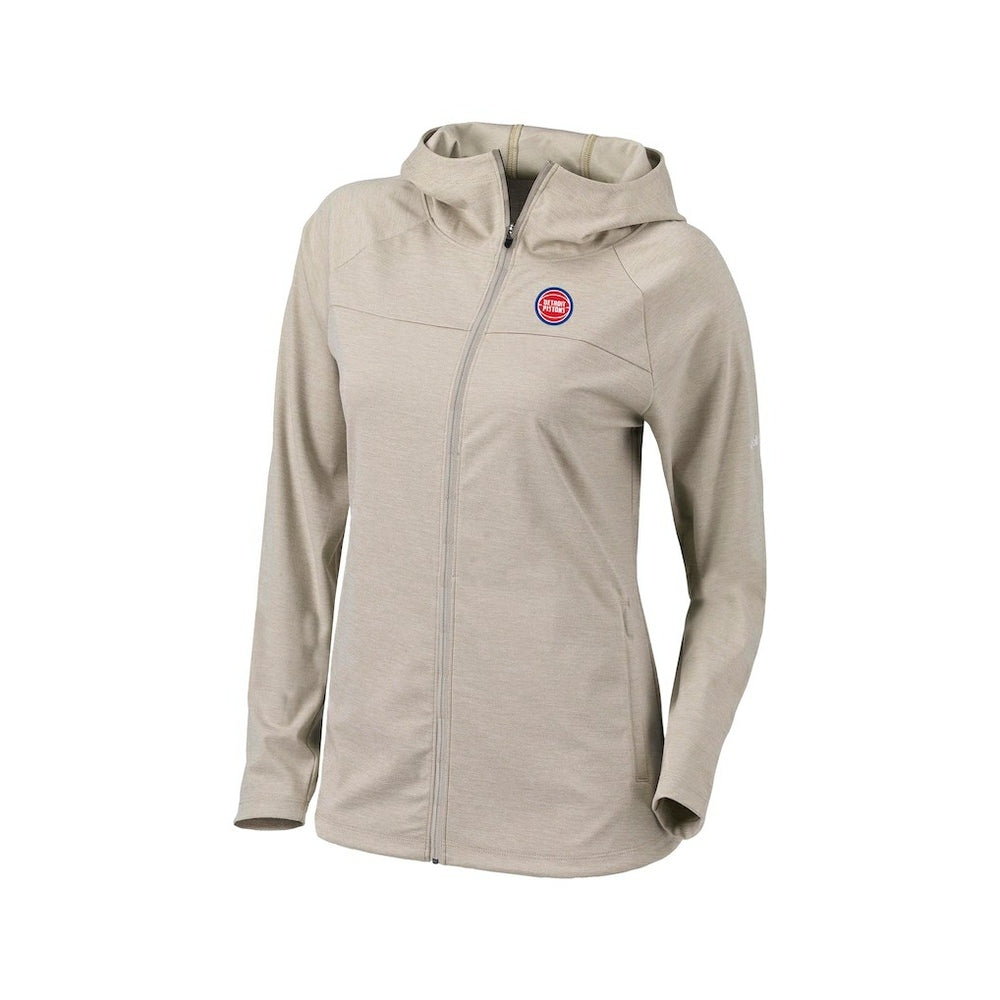 Detroit Pistons Women's Omni-Wick Half Shot Full-Zip Hooded Jacket sale - Tan shop