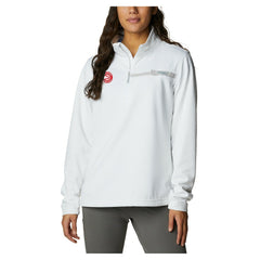 Atlanta Hawks Women's Skiff Guide Fleece Pullover Top - White discount