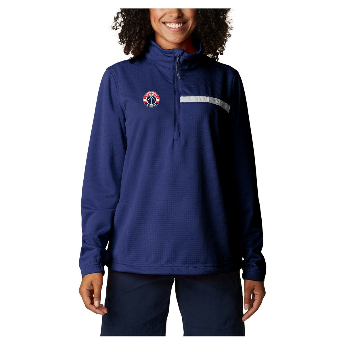 Washington Wizards Women's Skiff Guide Fleece Pullover Top - Navy cheap