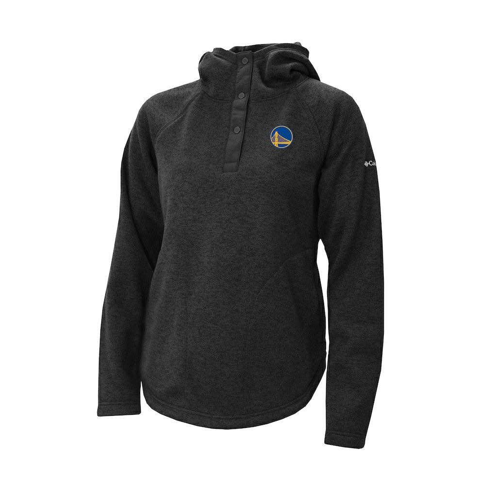 Golden State Warriors Women's Sweater Weather Quarter-Snap Hoodie sale - Black for sale