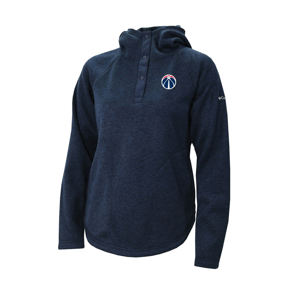 Washington Wizards Women's Sweater Weather Quarter-Snap Hoodie - Navy online