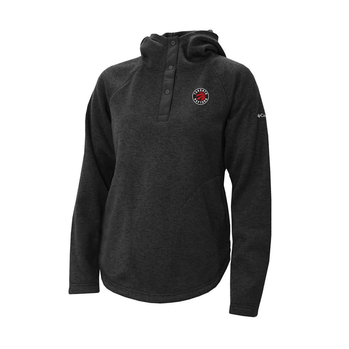 Toronto Raptors Women's Sweater Weather Quarter-Snap Hoodie - Black for sale