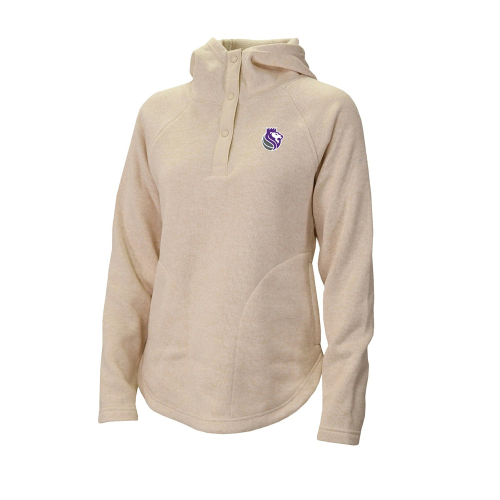 Sacramento Kings Women's Sweater Weather Quarter-Snap Hoodie - White sale