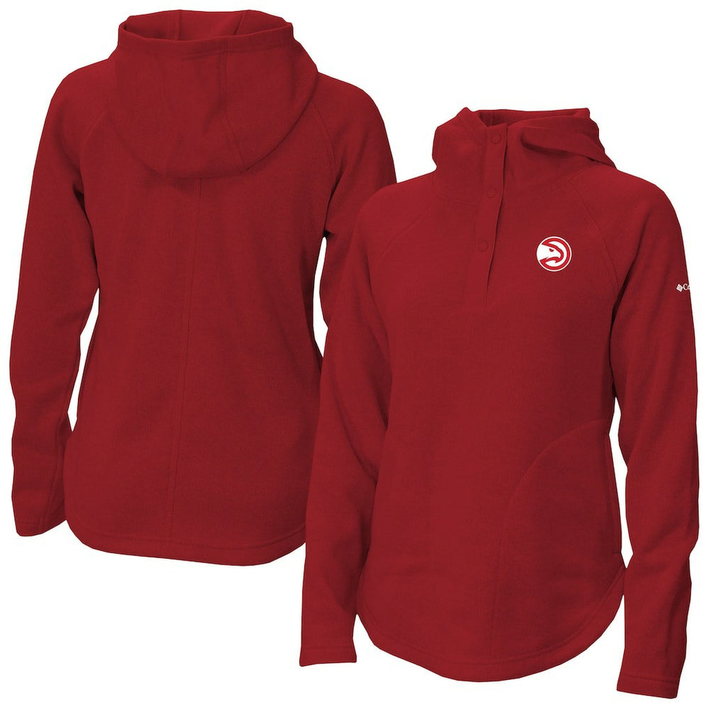Atlanta Hawks Women's Sweater Weather Quarter-Snap Hoodie - Red online