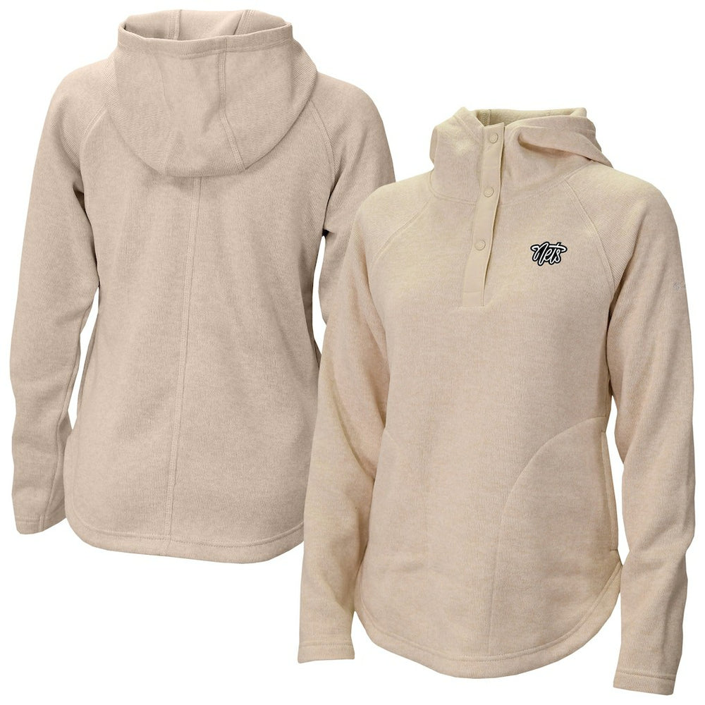 Brooklyn Nets Women's Sweater Weather Quarter-Snap Hoodie - White online