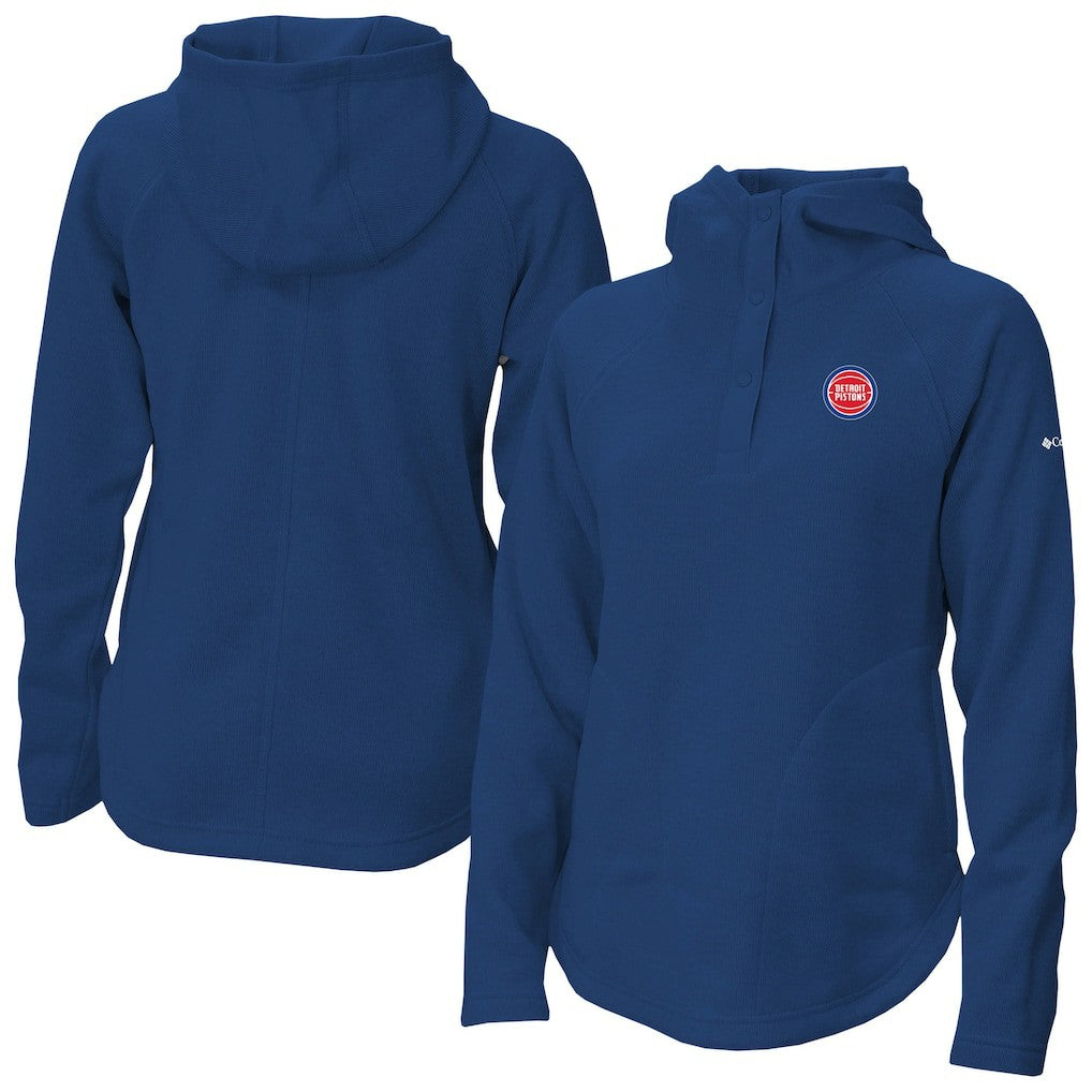Detroit Pistons Women's Sweater Weather Quarter-Snap Hoodie sale - Blue discount
