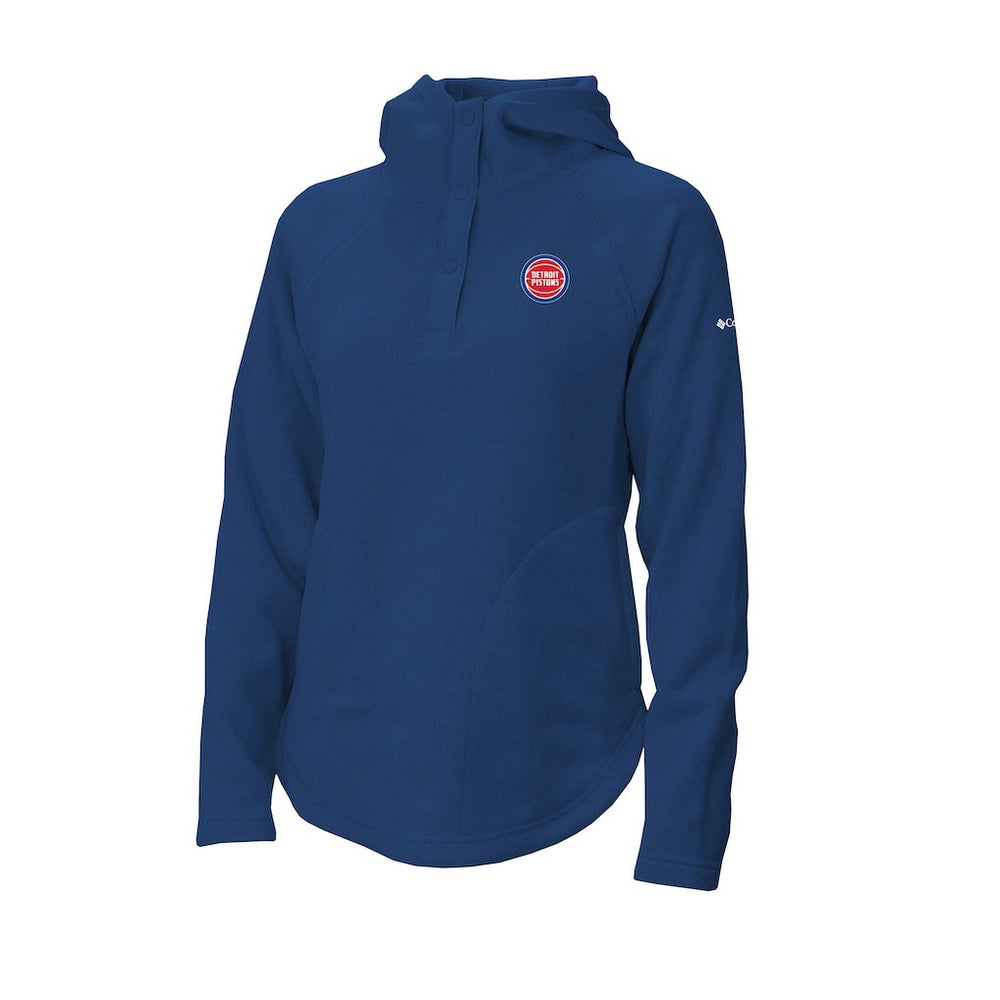 Detroit Pistons Women's Sweater Weather Quarter-Snap Hoodie sale - Blue discount