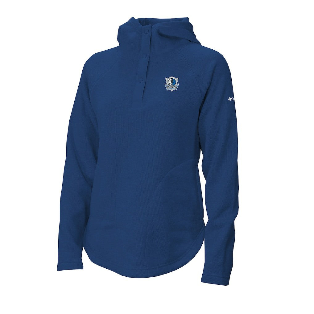 Dallas Mavericks Women's Sweater Weather Quarter-Snap Hoodie sale - Blue for sale