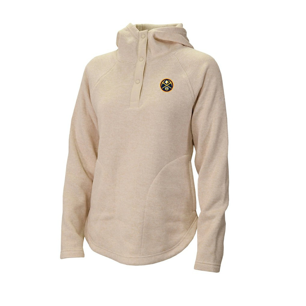 Denver Nuggets Women's Sweater Weather Quarter-Snap Hoodie sale - White cheap