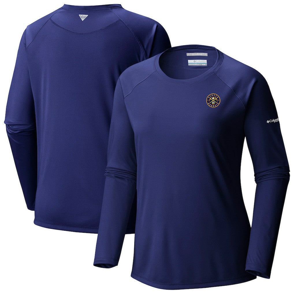 Denver Nuggets Women's Tidal Tee II Long Sleeve T-Shirt sale - Navy sale