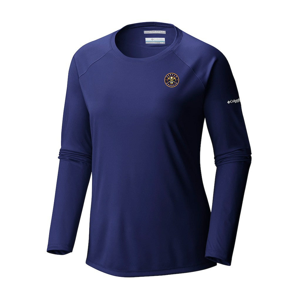 Denver Nuggets Women's Tidal Tee II Long Sleeve T-Shirt sale - Navy sale