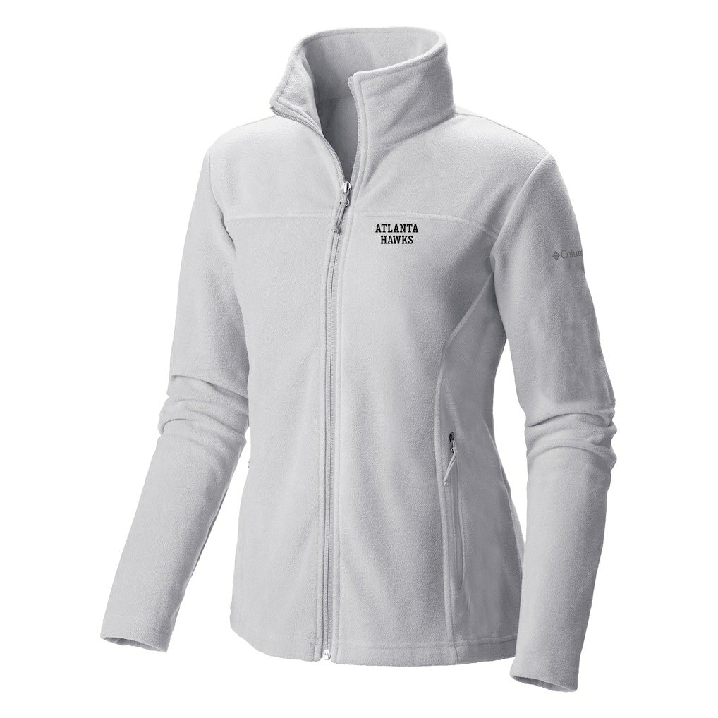 Atlanta Hawks Women's Give & Go II Fleece Full-Zip Jacket - White for sale