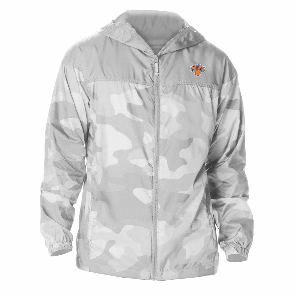 New York Knicks Flash Challenger Windbreaker Jacket - Gray on sale