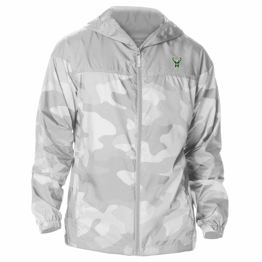 Milwaukee Bucks Flash Challenger Windbreaker Jacket - Gray on sale