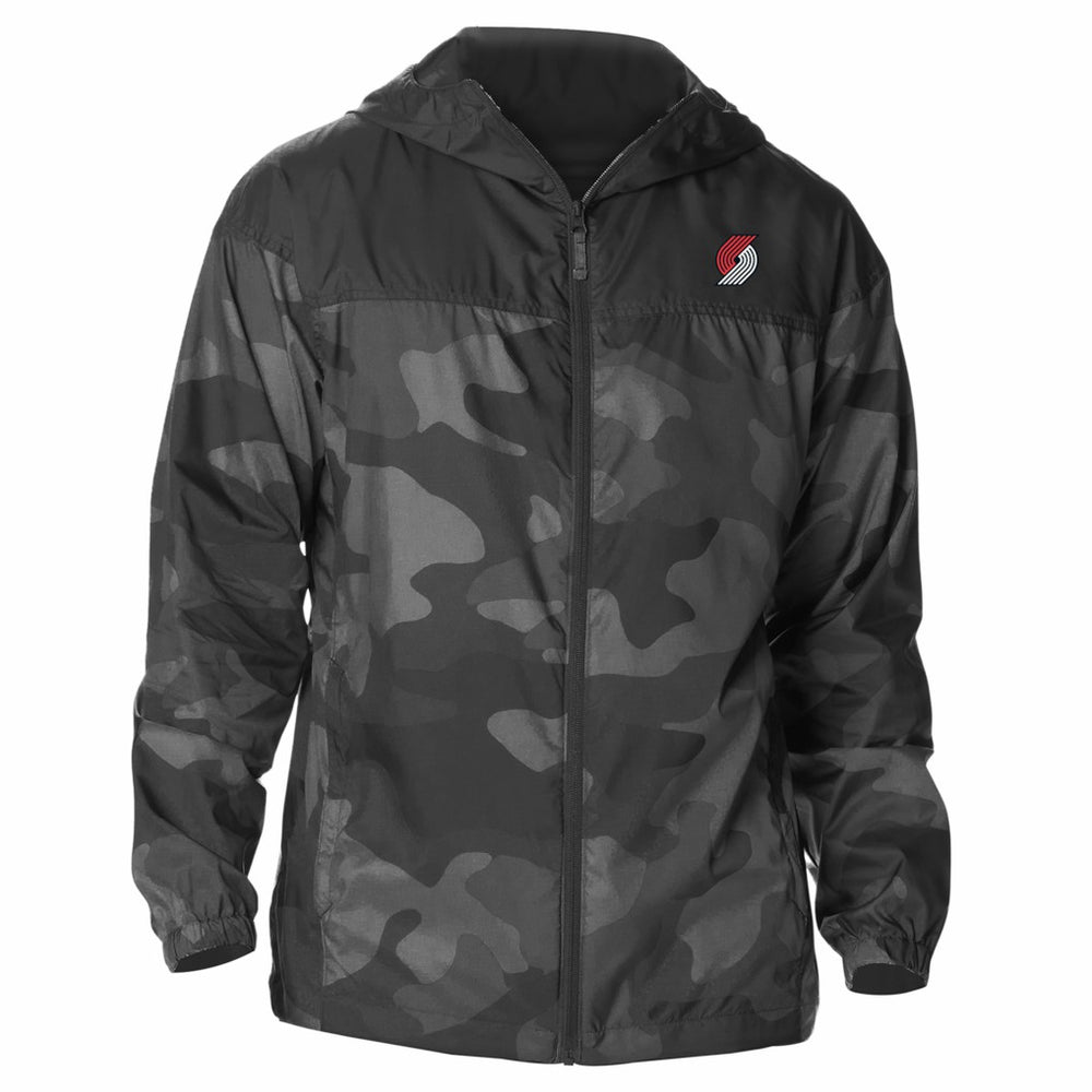 Portland Trail Blazers Flash Challenger Windbreaker Jacket - Black shop