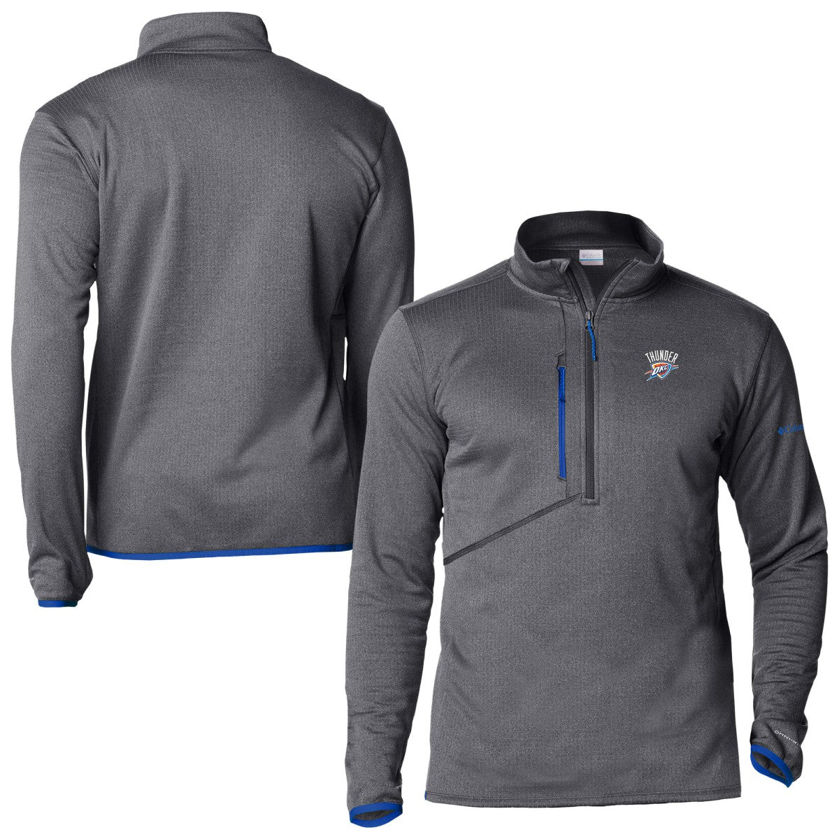 Oklahoma City Thunder Park View Fleece Half-Zip Top - Blue shop