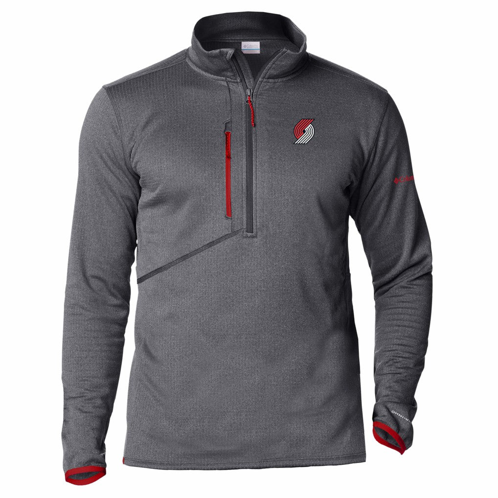 Portland Trail Blazers Park View Fleece Half-Zip Top - Red sale