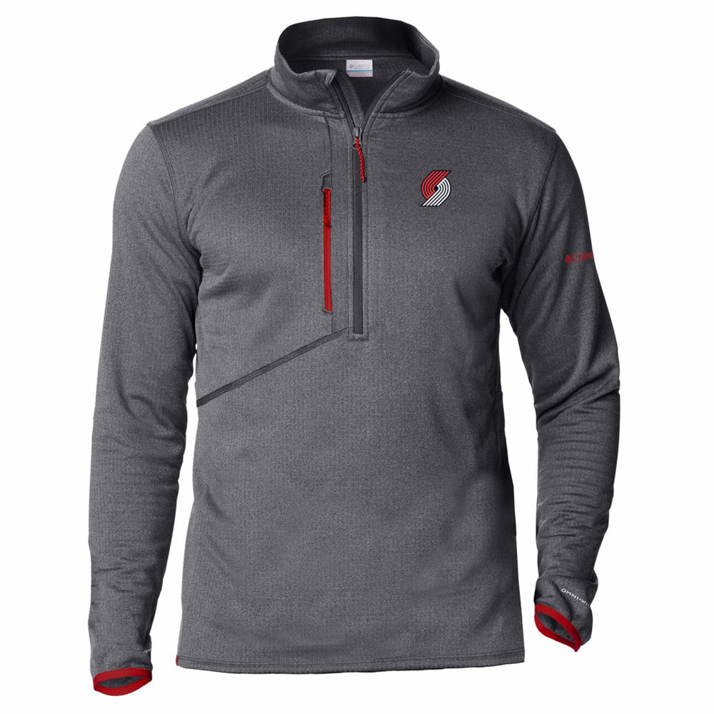 Portland Trail Blazers Park View Fleece Half-Zip Top - Red sale