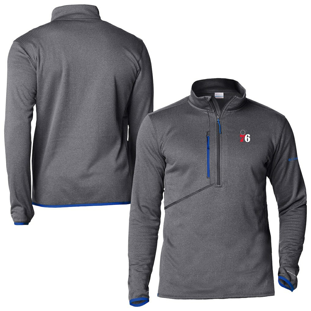 Philadelphia 76ers Park View Fleece Half-Zip Top - Blue shop